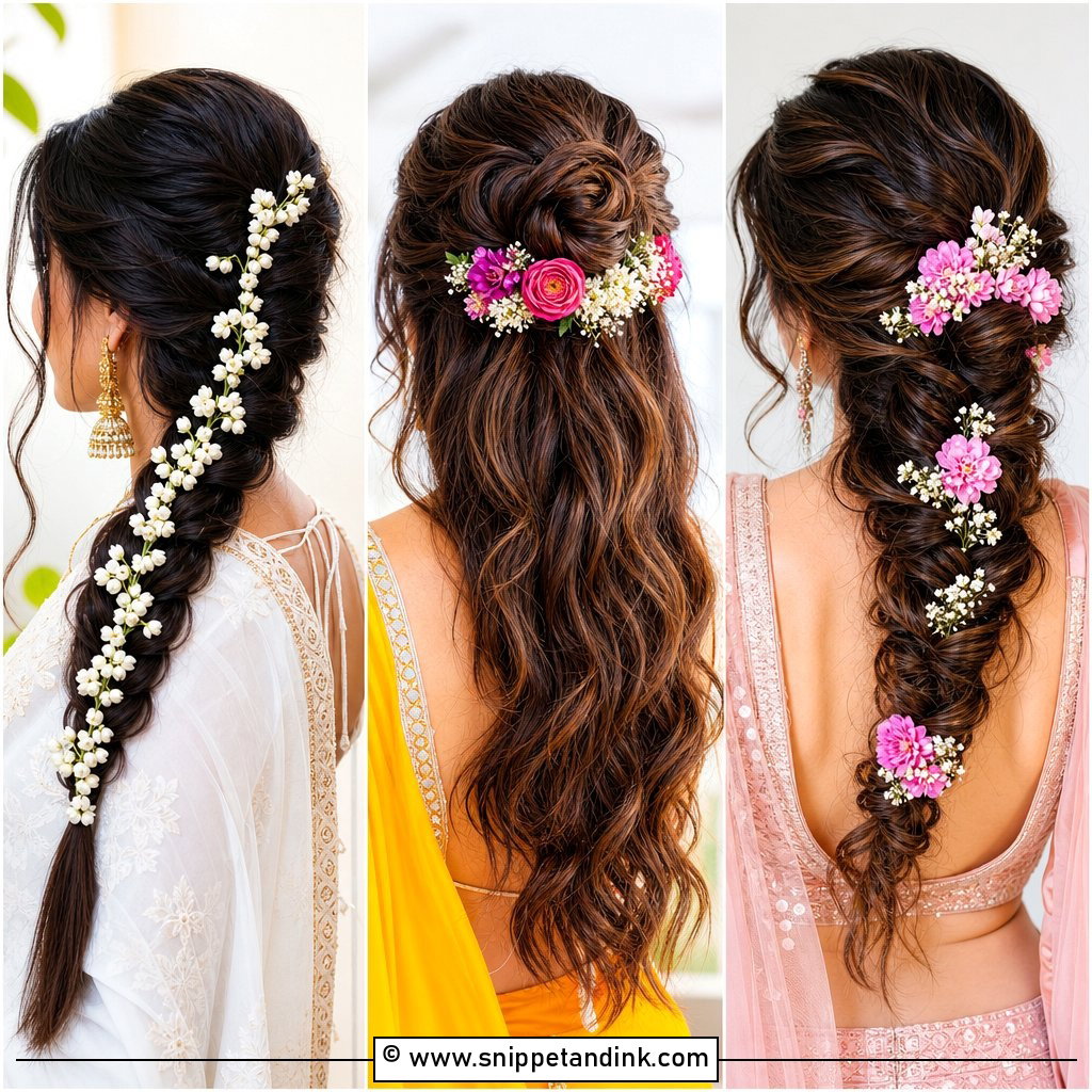 20 Valaikappu Hairstyles for a Radiant Traditional Look