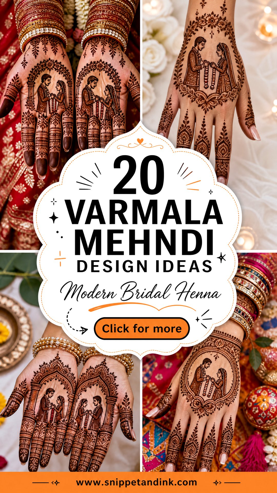 20 Varmala Mehndi Design Ideas for Modern Brides - 20 Varmala Mehndi Design Ideas for Modern Brides