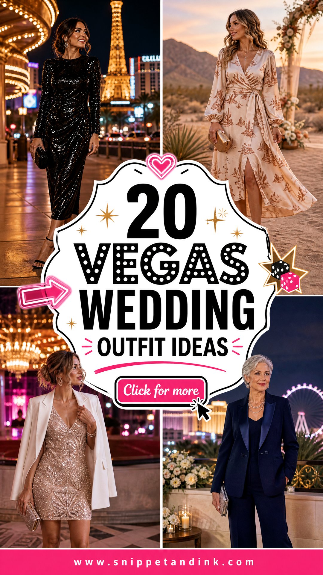 20 Vegas Wedding Outfit Ideas for a Bold Destination Celebration - 20 Vegas Wedding Outfit Ideas for a Bold Destination Celebration