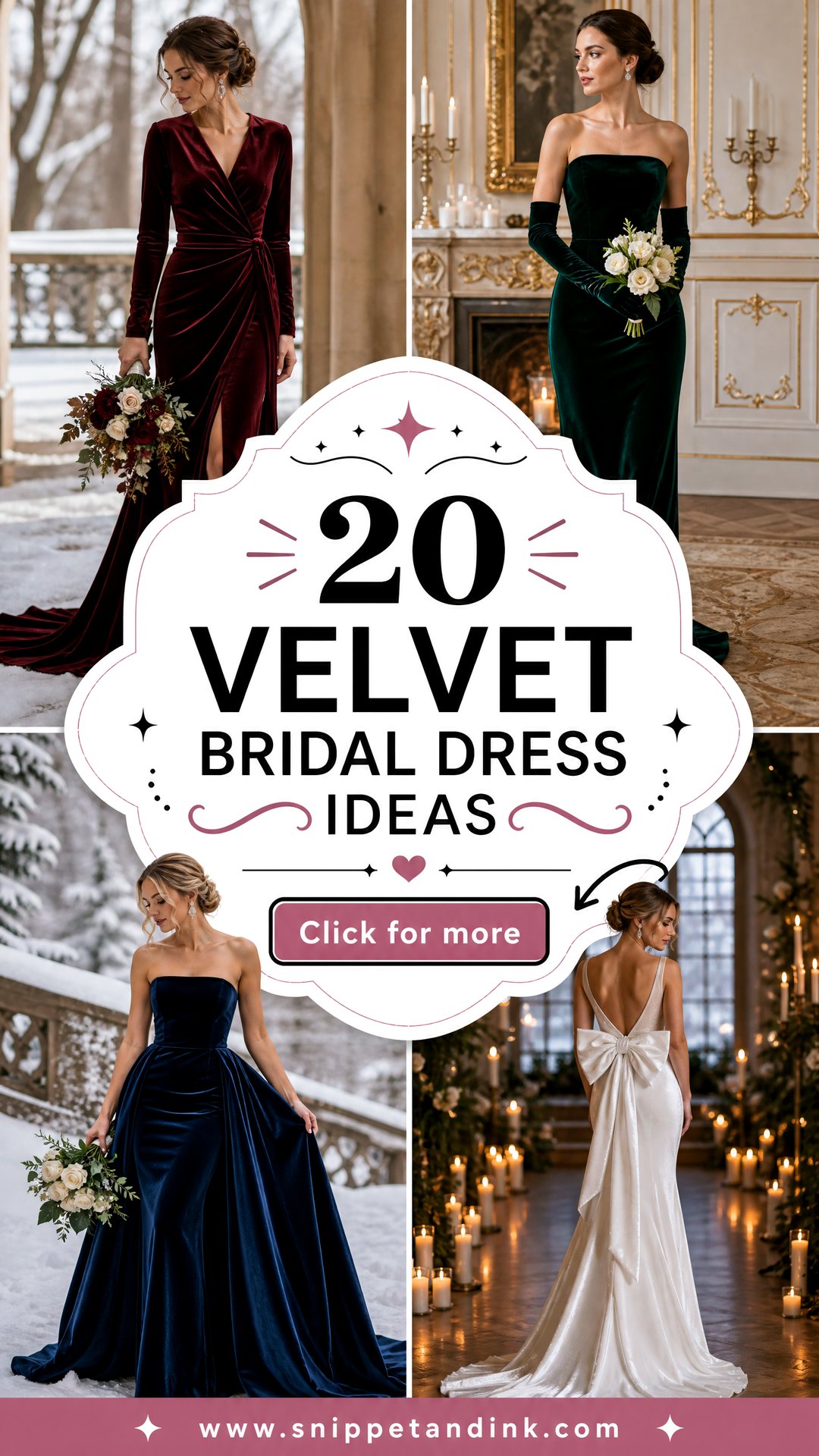 20 Velvet Bridal Dress Ideas for a Luxe Winter Wedding - 20 Velvet Bridal Dress Ideas for a Luxe Winter Wedding
