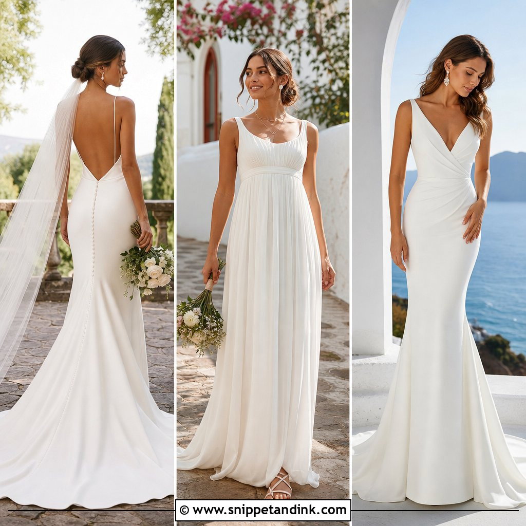 20 Very Simple Wedding Dress Ideas for Effortless Modern Brides