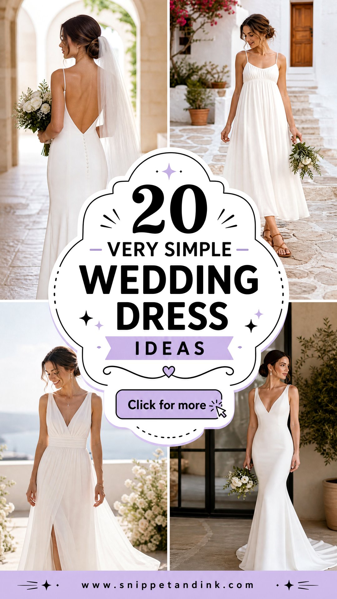 20 Very Simple Wedding Dress Ideas for Effortless Modern Brides - 20 Very Simple Wedding Dress Ideas for Effortless Modern Brides