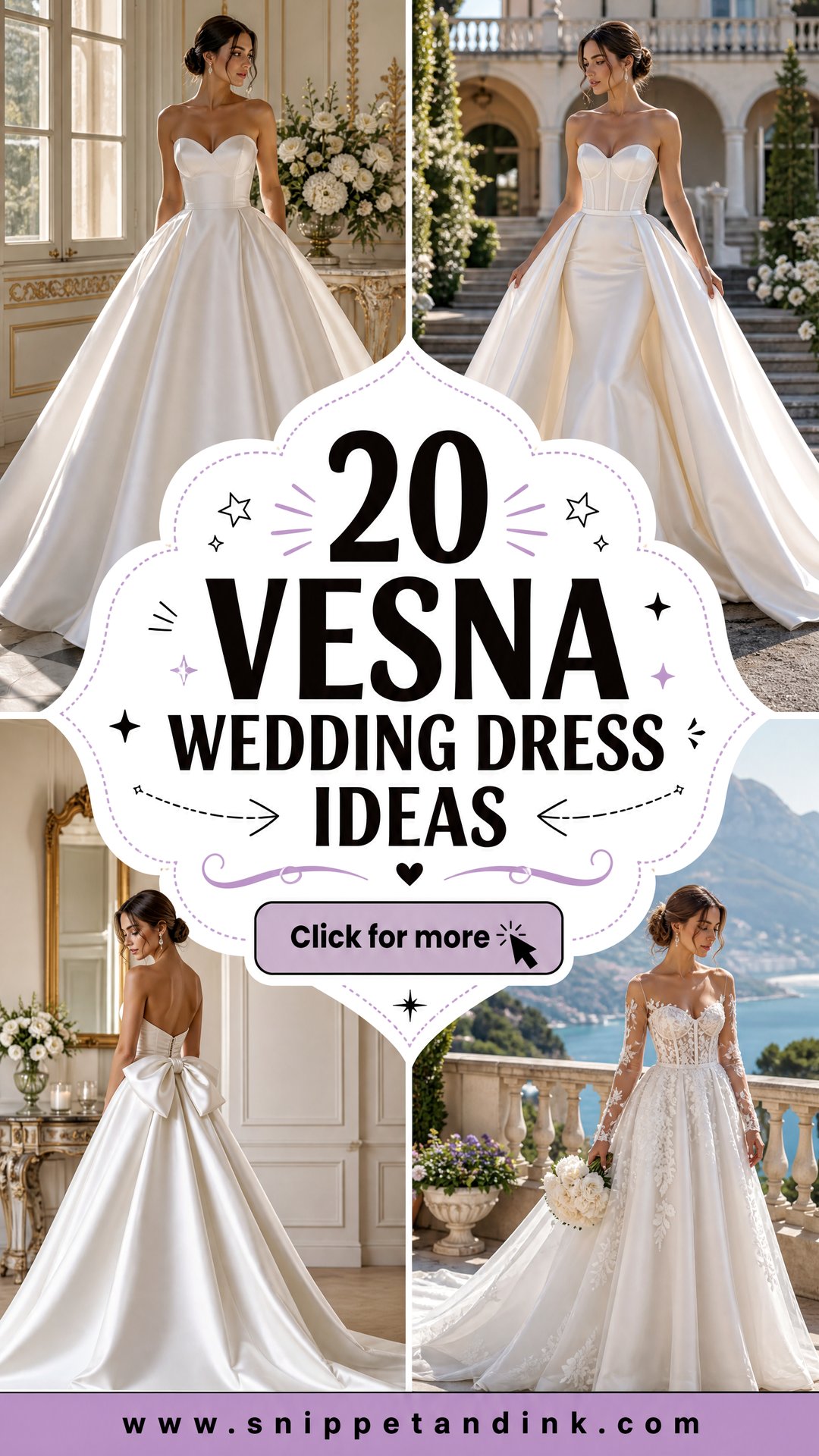 20 Vesna Wedding Dress Ideas for Romantic Modern Brides - 20 Vesna Wedding Dress Ideas for Romantic, Modern Brides