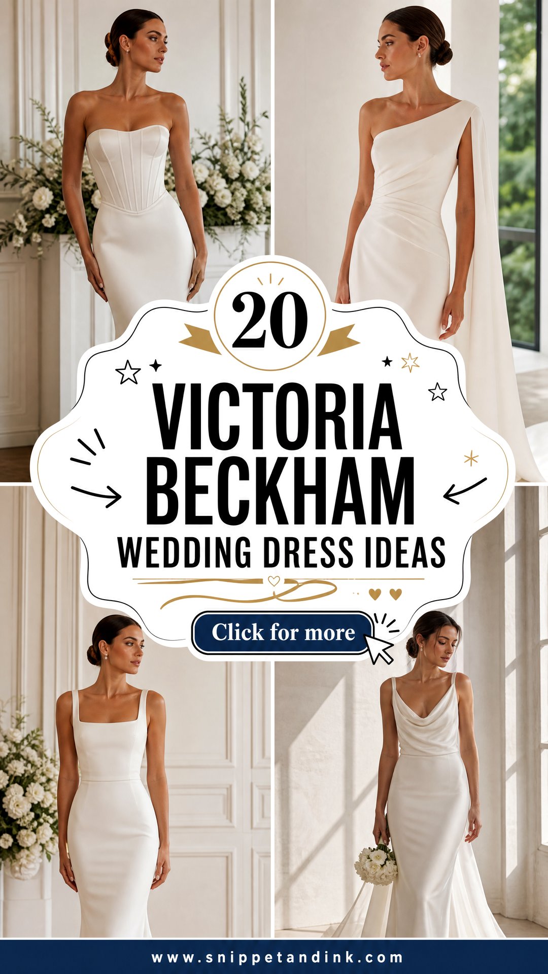 20 Victoria Beckham Wedding Dress Ideas for Chic Modern Brides - 20 Victoria Beckham Wedding Dress Ideas for Chic Modern Brides