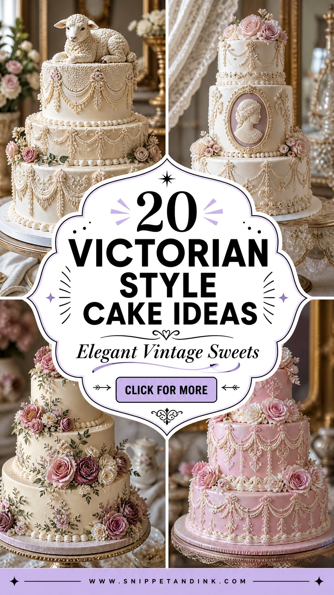 20 Victorian Style Cake Ideas for Wedding Elegance - 20 Victorian Style Cake Ideas for Wedding Elegance