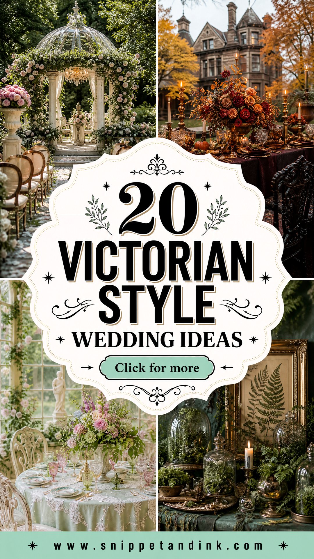 20 Victorian Style Wedding Ideas for a Romantic Old-World Look - 20 Victorian Style Wedding Ideas for a Romantic Old-World Look