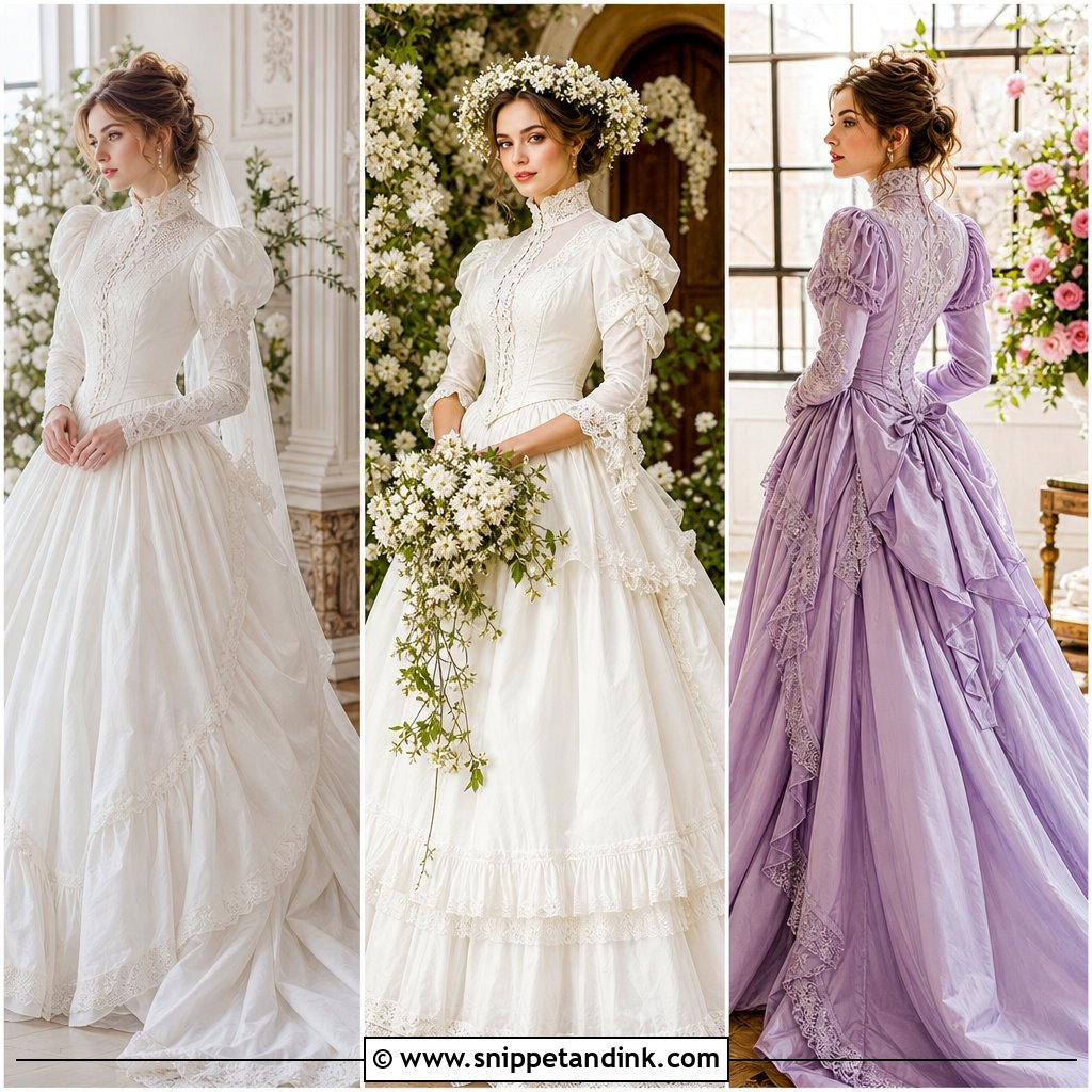 20 Victorian Wedding Dress 19th Century Ideas to Inspire Brides