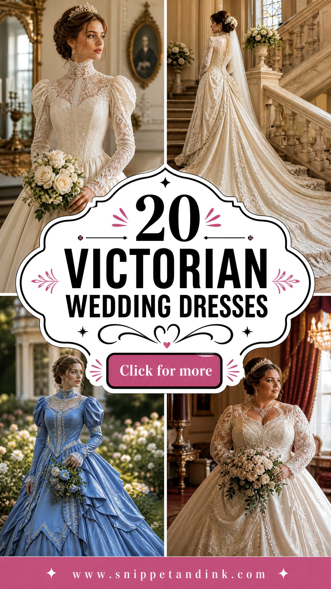 20 Victorian Wedding Dresses for a Regal Romantic Bridal Look - 20 Victorian Wedding Dresses for a Regal, Romantic Bridal Look