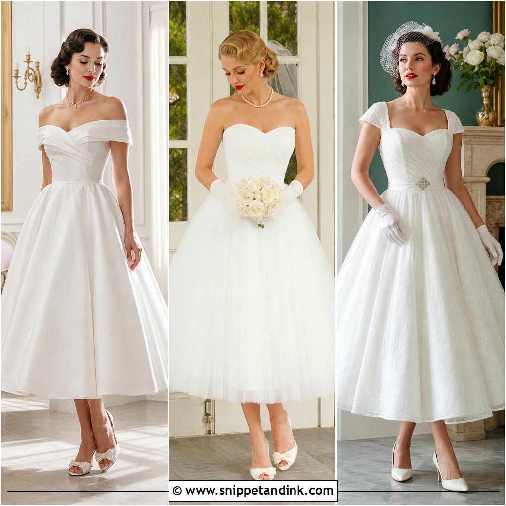 20 Vintage 50s Wedding Dresses for a Chic Retro Bridal Look