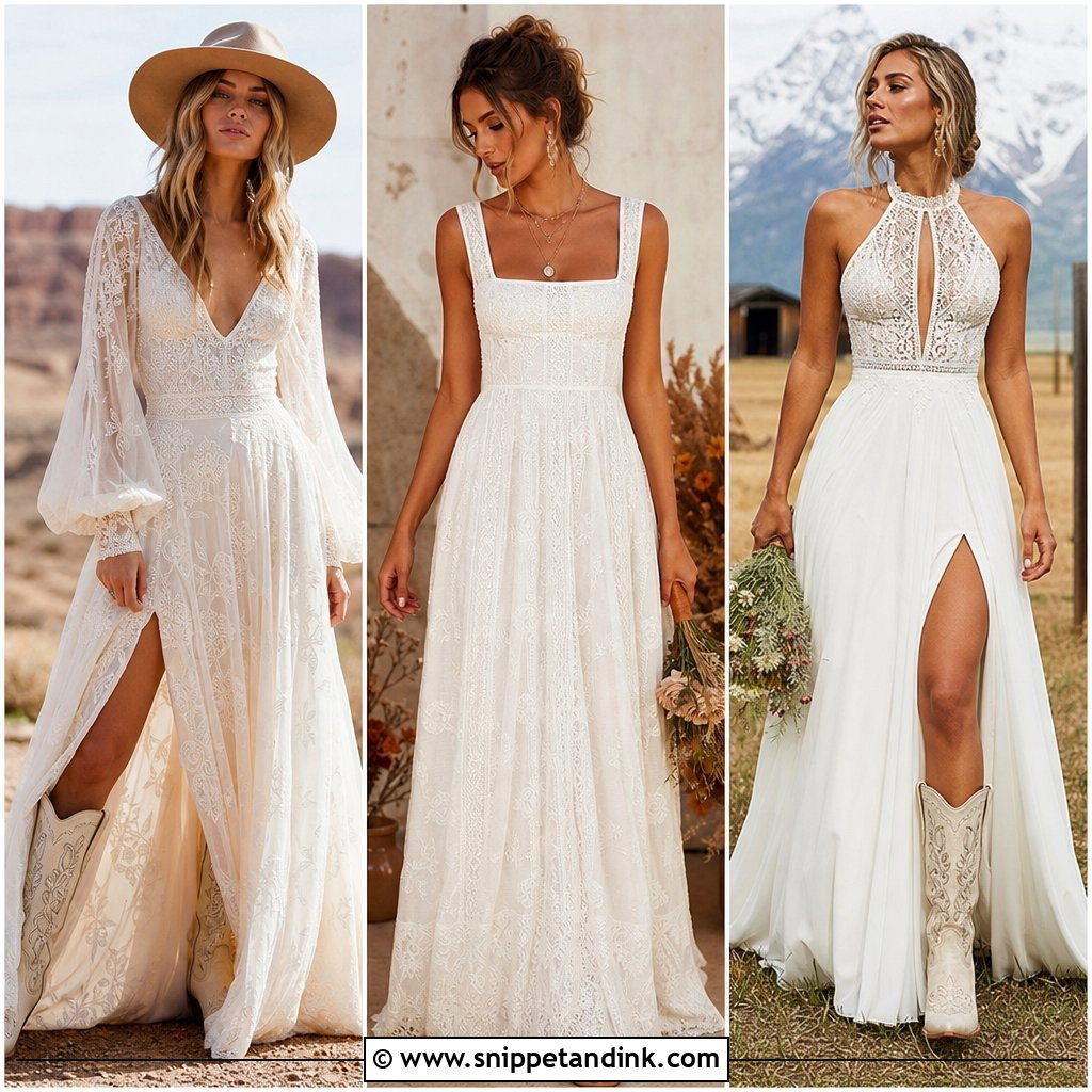 20 Vintage Bohemian Wedding Dress Ideas for a Dreamy Bridal Look
