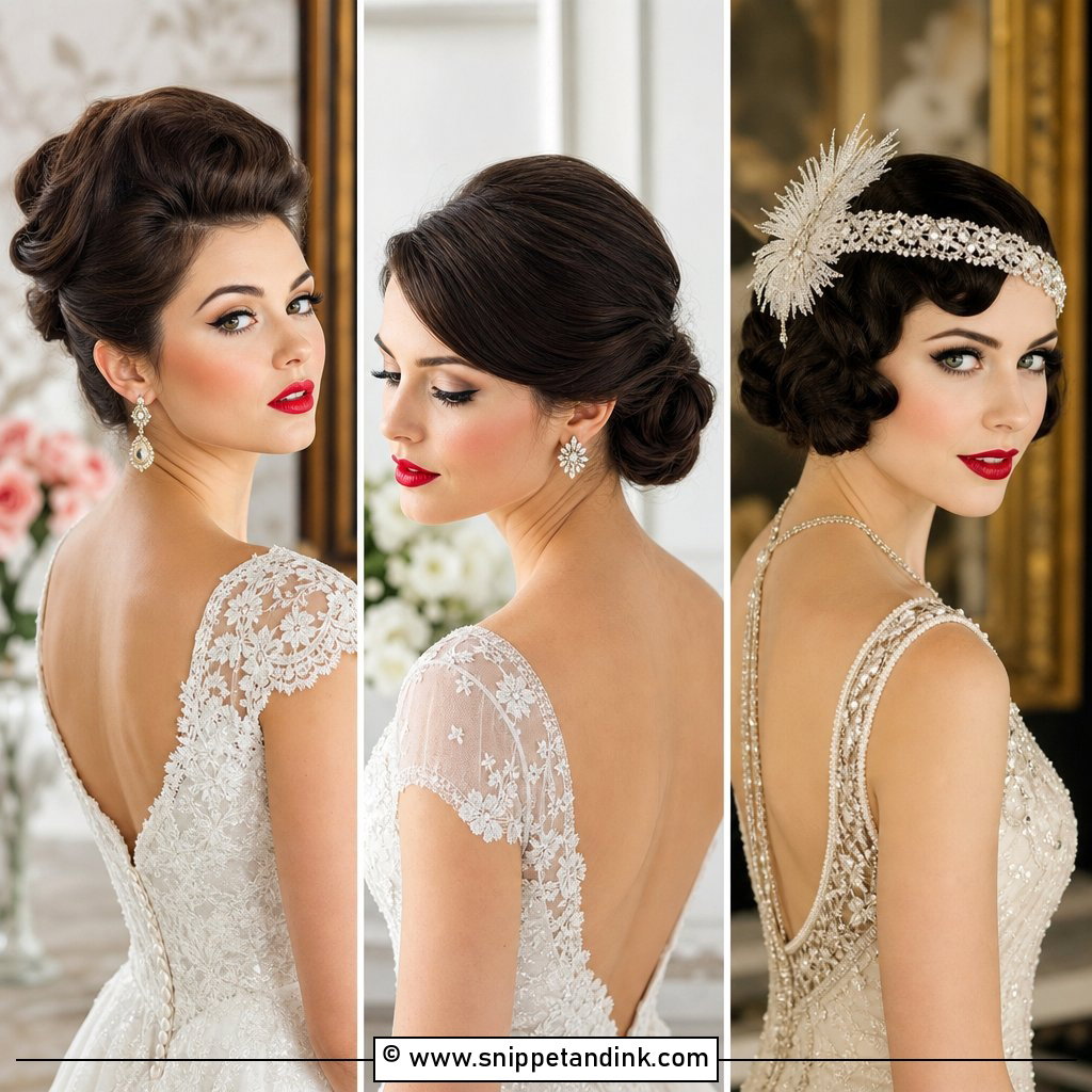 20 Vintage Bridal Hairstyles for a Romantic Wedding
