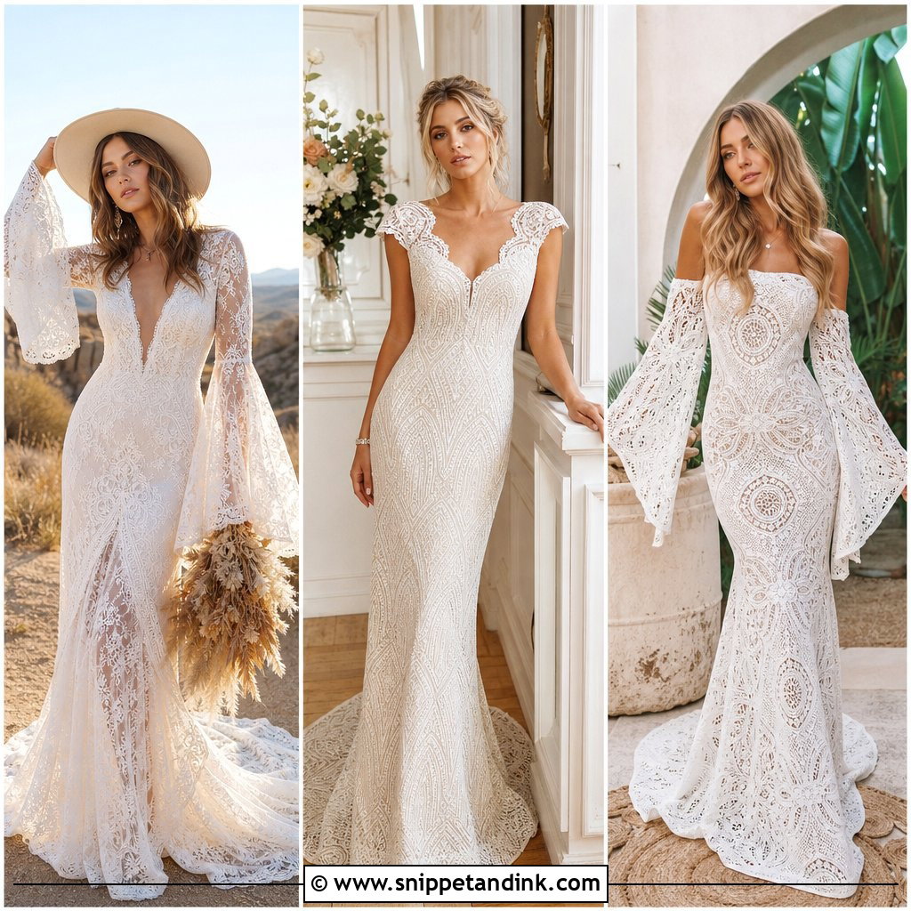 20 Vintage Lace Wedding Dress With Sleeves for Romantic Brides