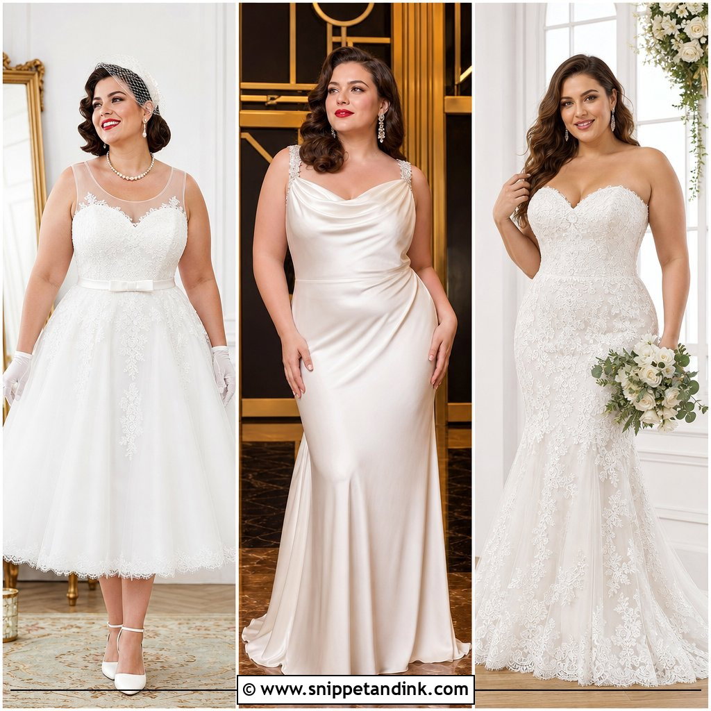 20 Vintage Plus Size Wedding Dresses for Confident Brides