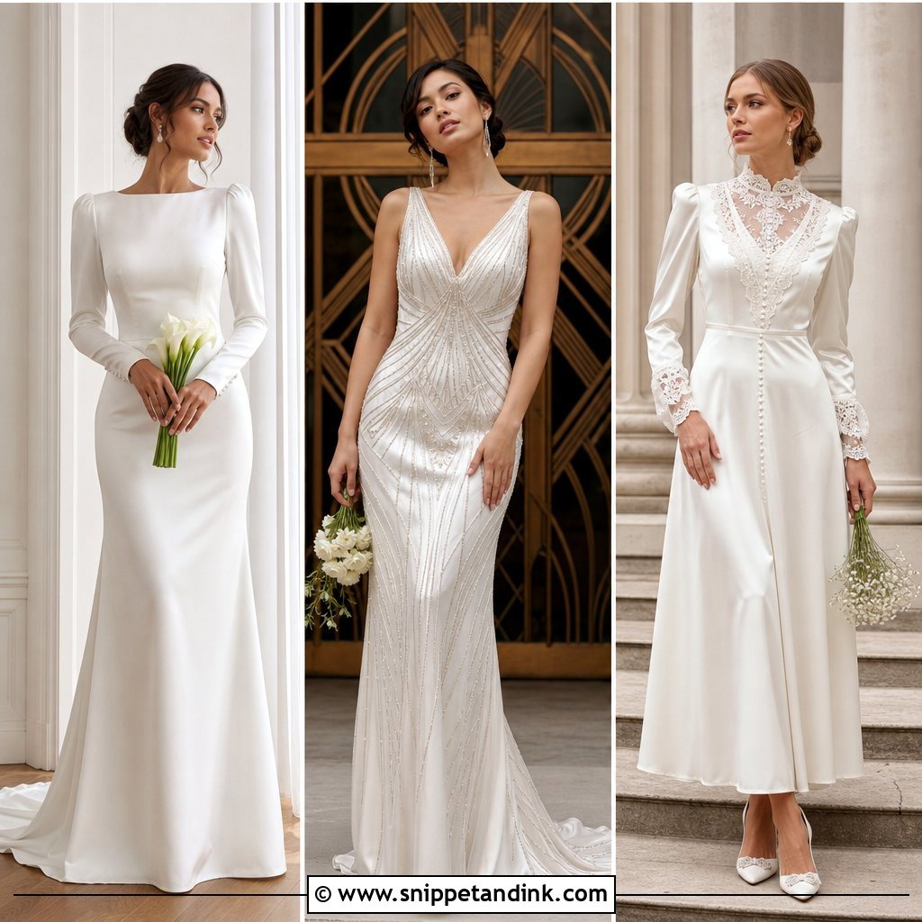 20 Vintage Satin Wedding Dress Ideas for Luxe, Timeless Brides