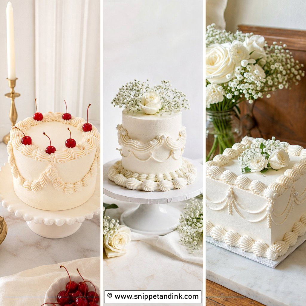 20 Vintage Small Wedding Cakes for Intimate Celebrations