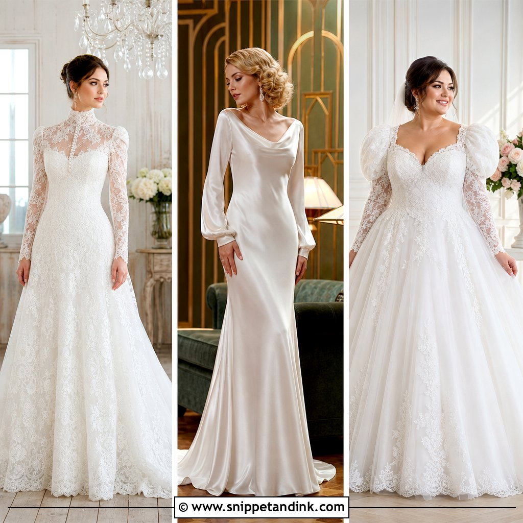20 Vintage Wedding Dress With Sleeves for Timeless Brides