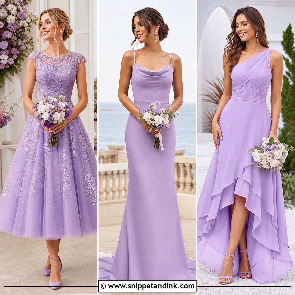 20 Violet Wedding Dress Ideas for a Bold, Romantic Bridal Look