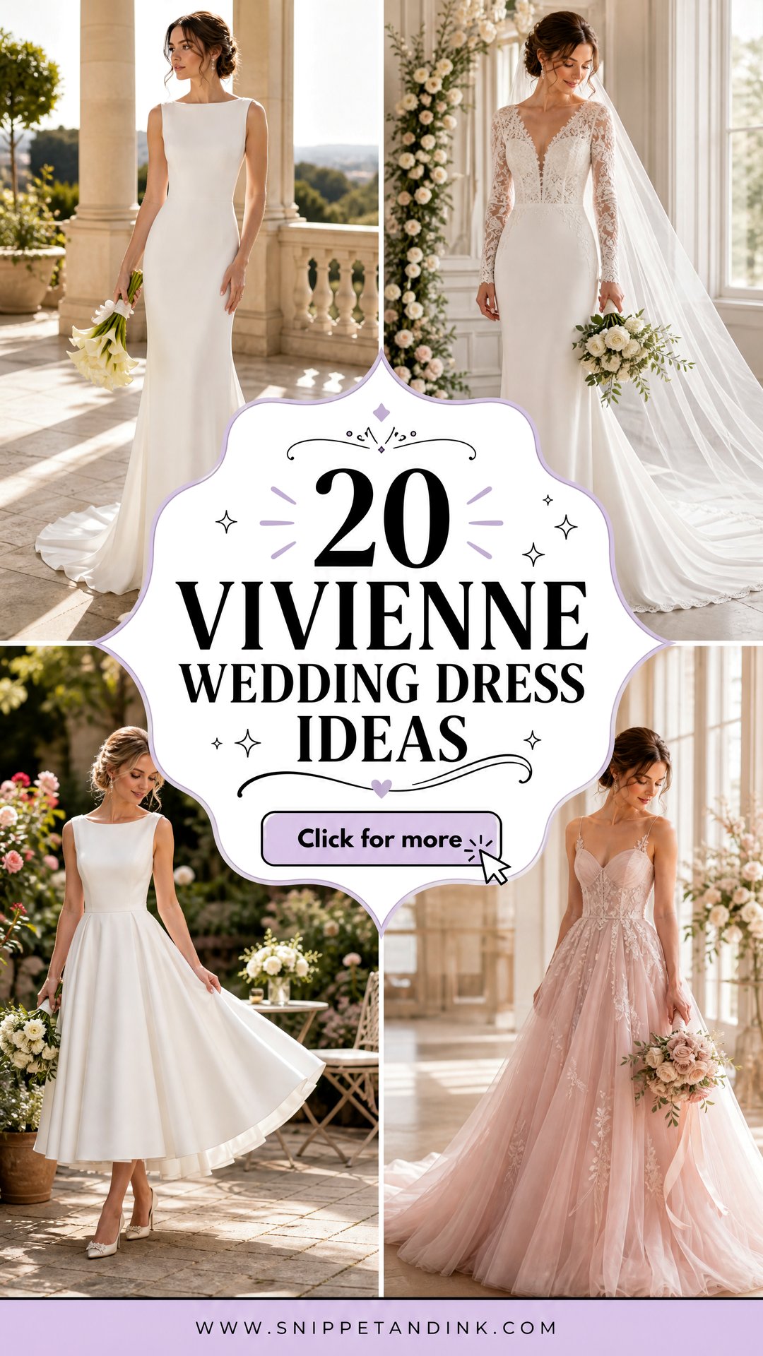 20 Vivienne Wedding Dress Ideas for a Romantic Bridal Look - 20 Vivienne Wedding Dress Ideas for a Romantic Bridal Look