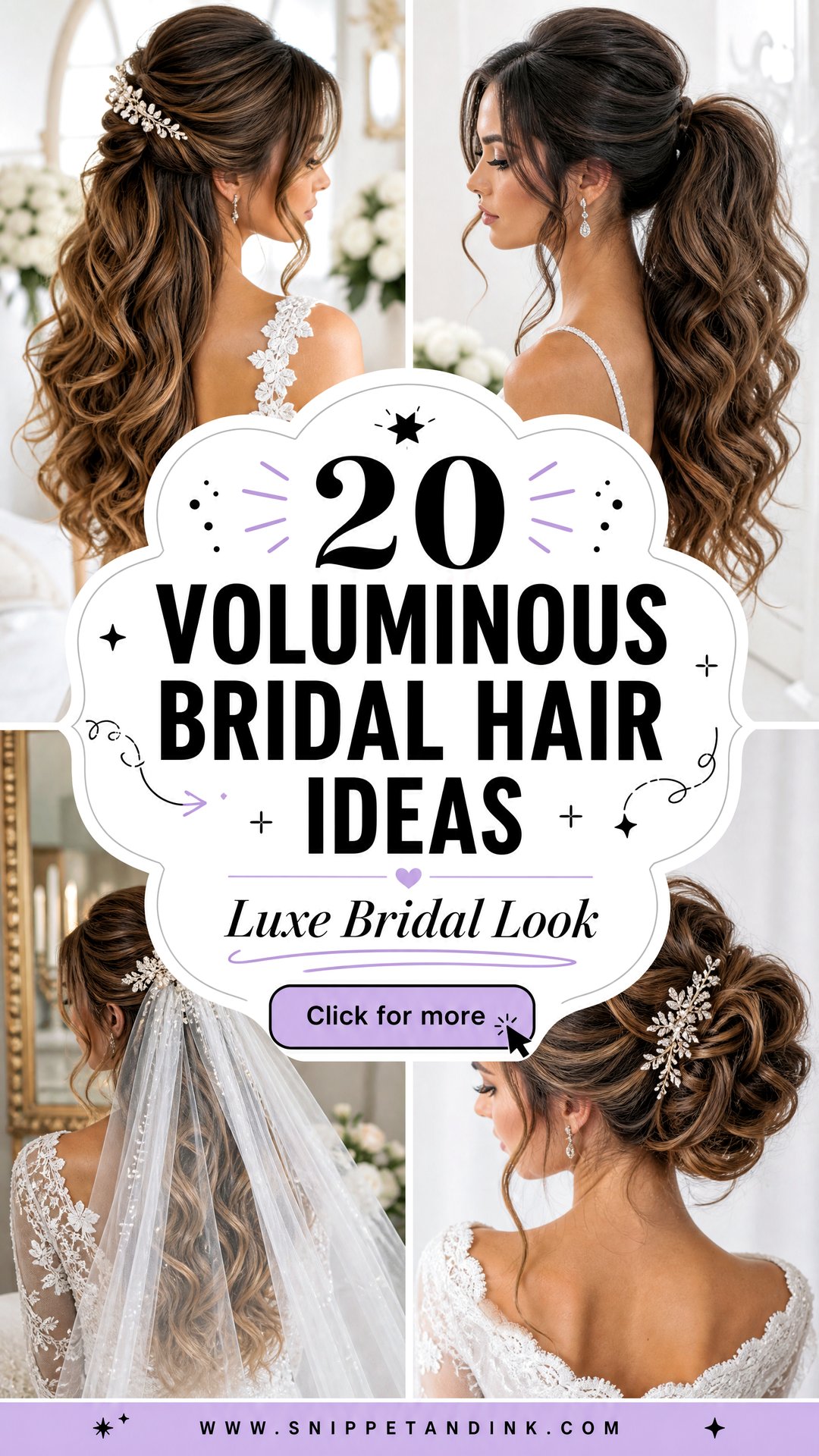 20 Voluminous Bridal Hair Ideas for a Luxe Look - 20 Voluminous Bridal Hair Ideas for a Luxe Look