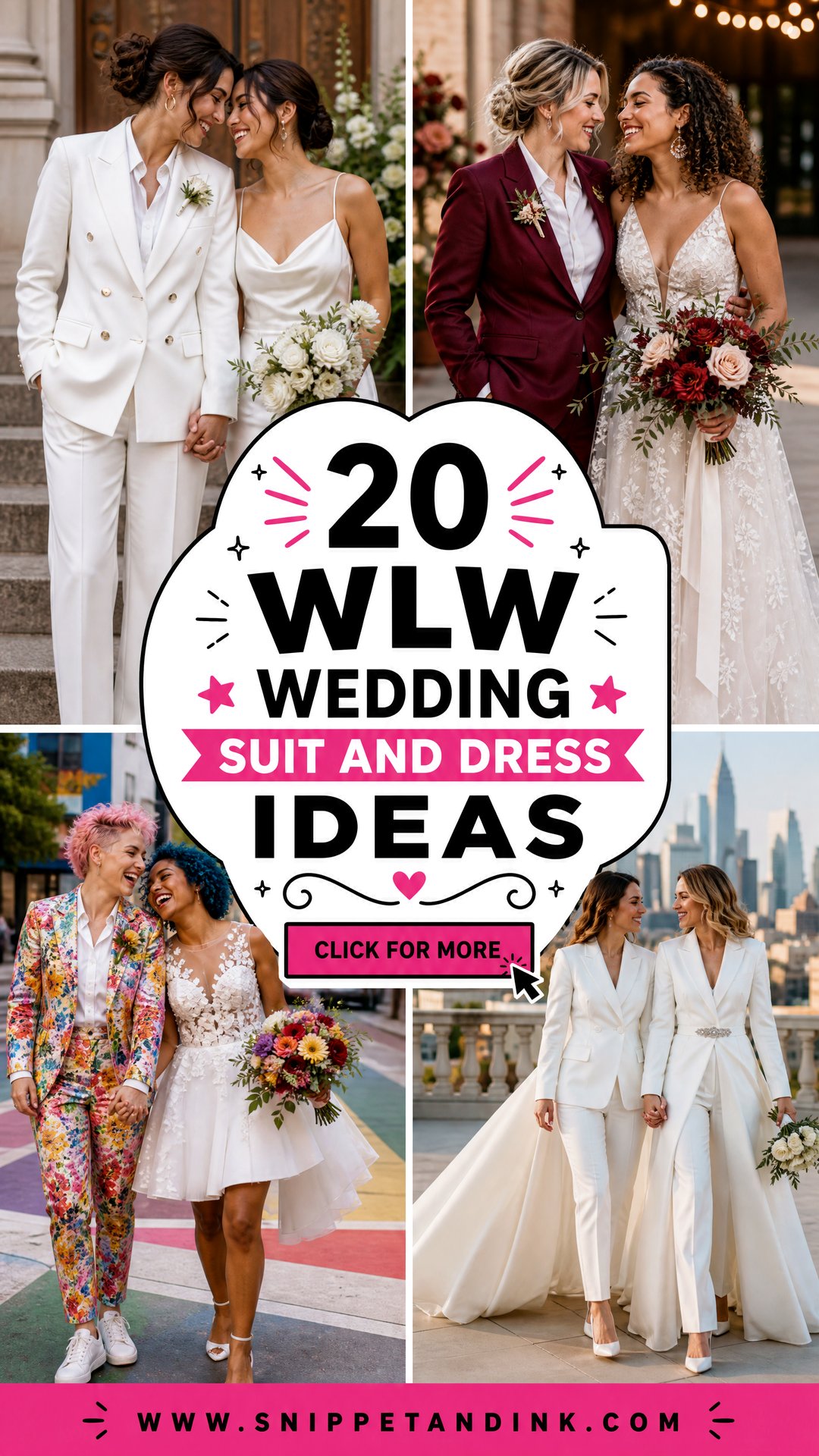 20 WLW Wedding Suit and Dress Ideas Modern Queer Style Guide - 20 WLW Wedding Suit and Dress Ideas: Modern Queer Style Guide