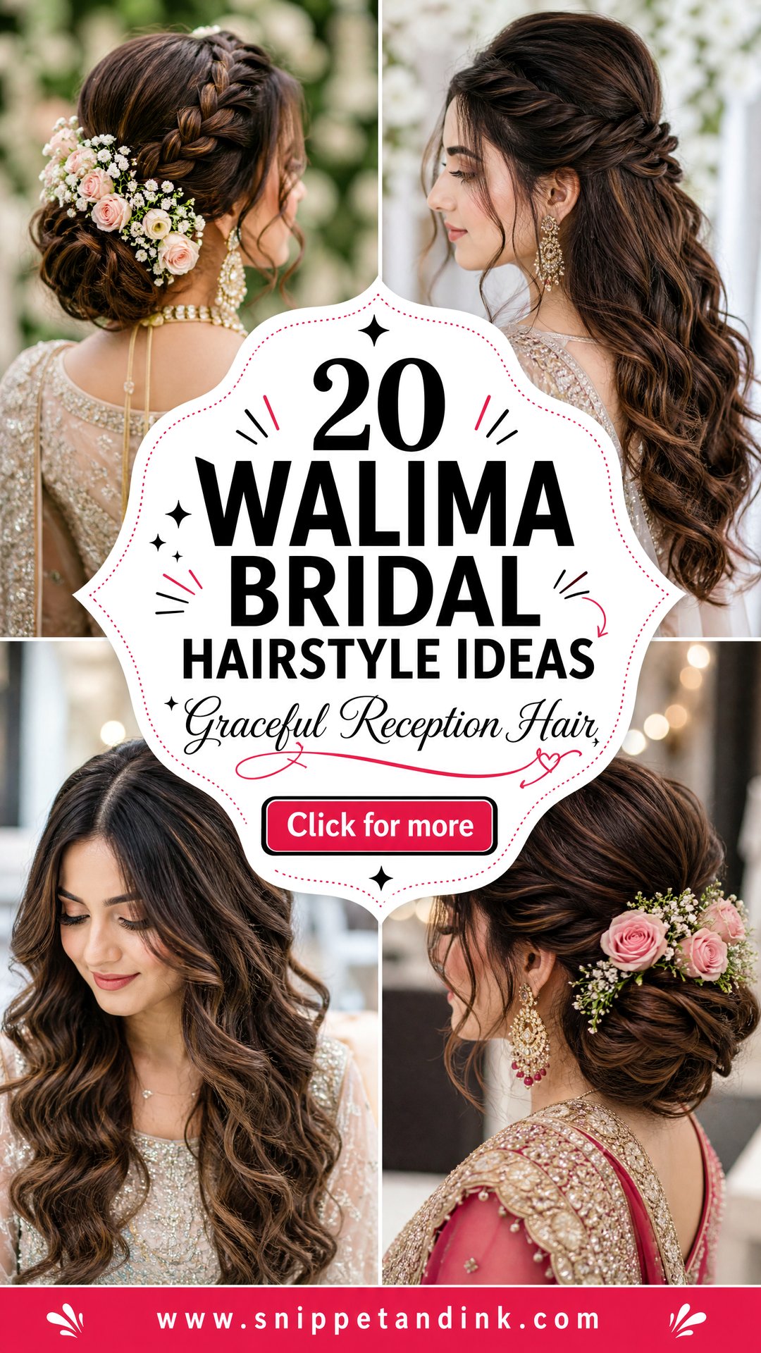 20 Walima Bridal Hairstyle Ideas for Graceful Reception Glam - 20 Walima Bridal Hairstyle Ideas for Graceful Reception Glam