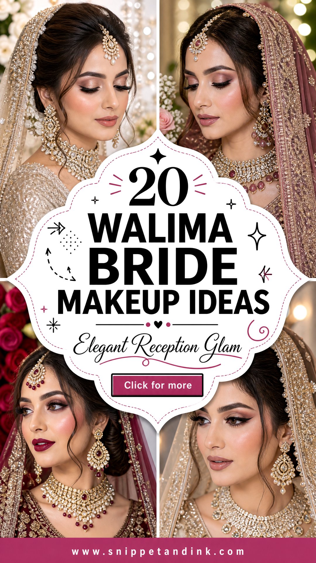 20 Walima Bride Makeup Ideas for Elegant Reception Glam - 20 Walima Bride Makeup Ideas for Elegant Reception Glam