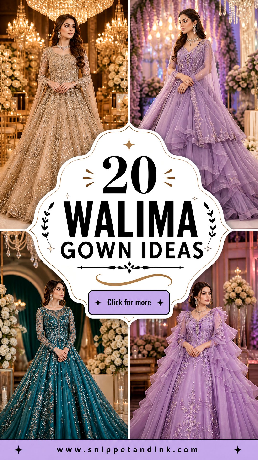 20 Walima Gown Ideas for a Glamorous Bridal Reception Look - 20 Walima Gown Ideas for a Glamorous Bridal Reception Look