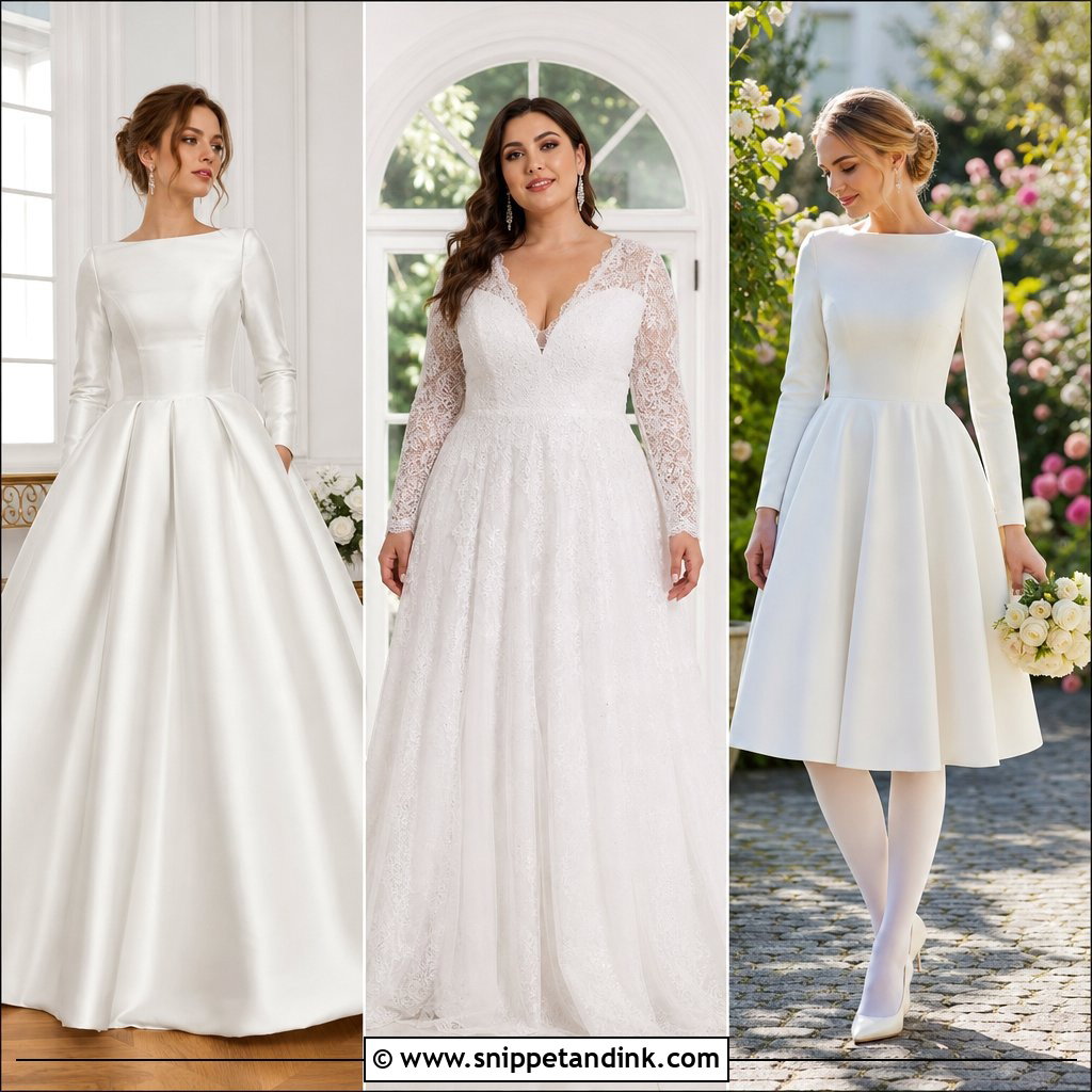 20 Warm Wedding Dress Ideas for Cozy Winter Bridal Style