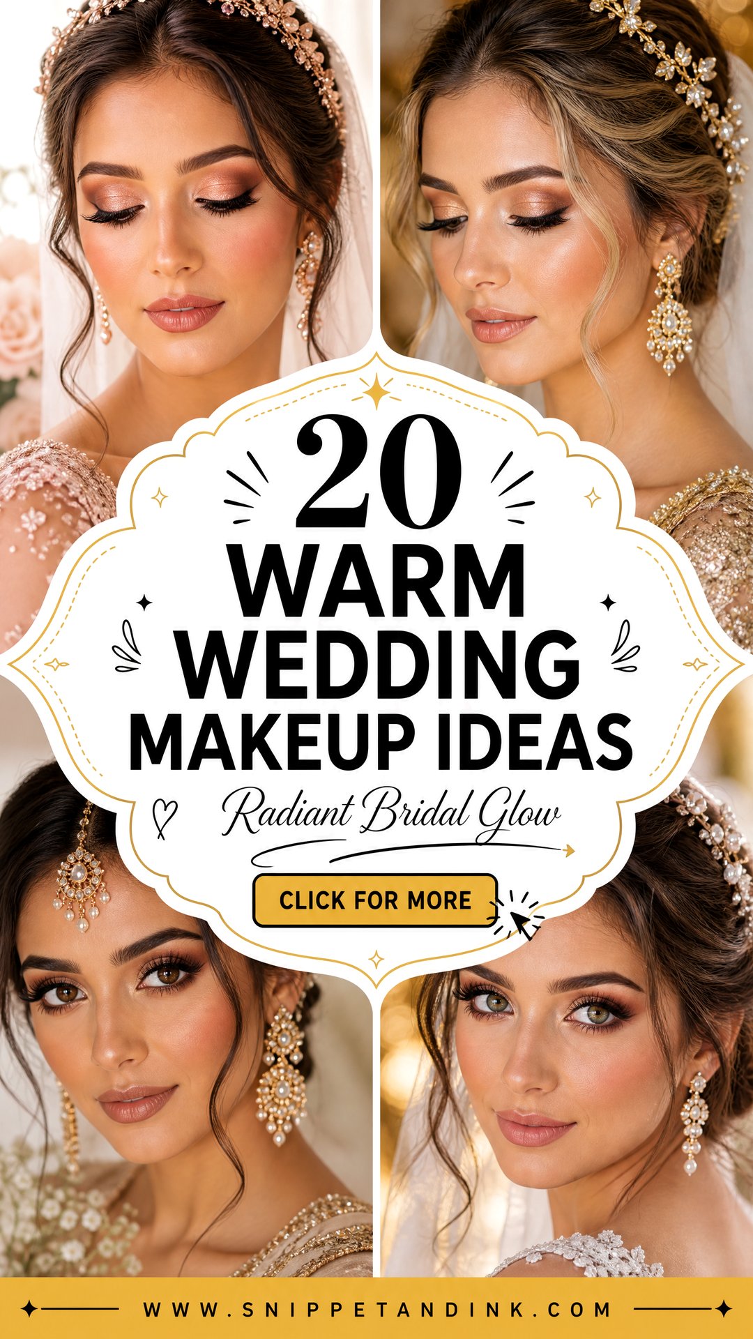 20 Warm Wedding Makeup Ideas for a Radiant Bridal Glow - 20 Warm Wedding Makeup Ideas for a Radiant Bridal Glow