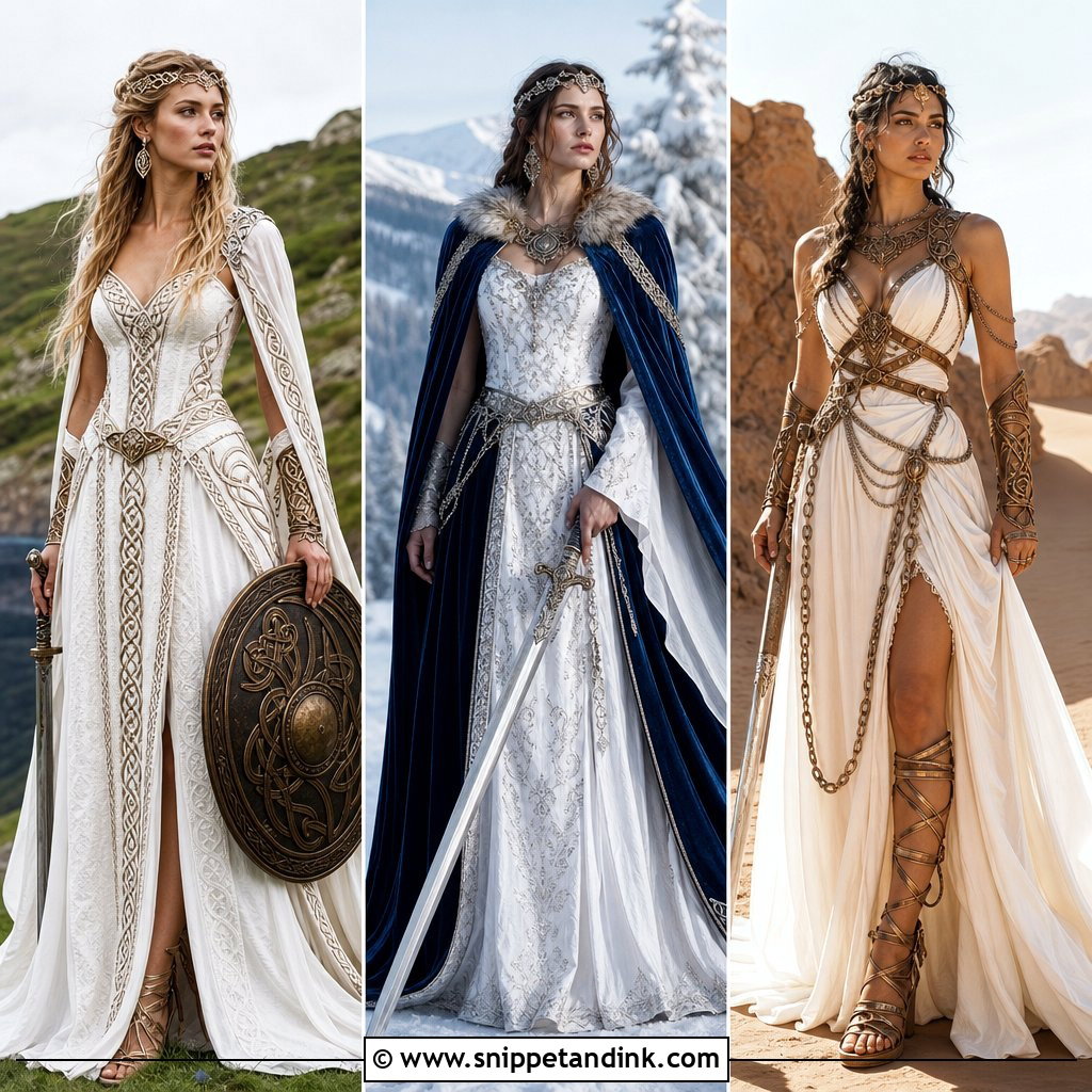 20 Warrior Wedding Dress Ideas for Fierce Fantasy-Loving Brides