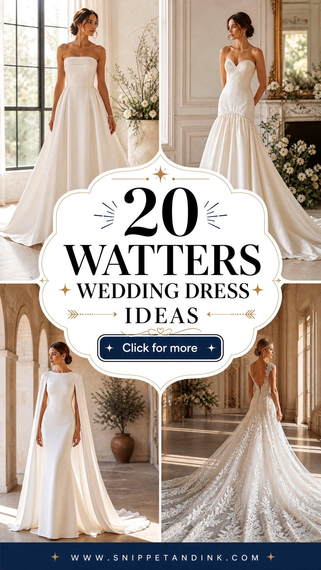 20 Watters Wedding Dress Ideas for Todays Chic Modern Brides - 20 Watters Wedding Dress Ideas for Today’s Chic Modern Brides
