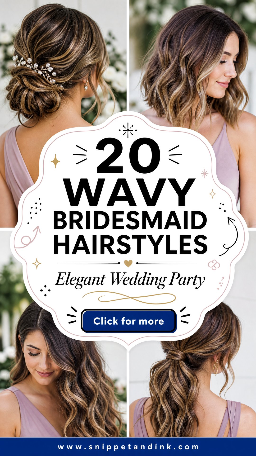 20 Wavy Bridesmaid Hairstyles for Elegant Wedding Parties - 20 Wavy Bridesmaid Hairstyles for Elegant Wedding Parties