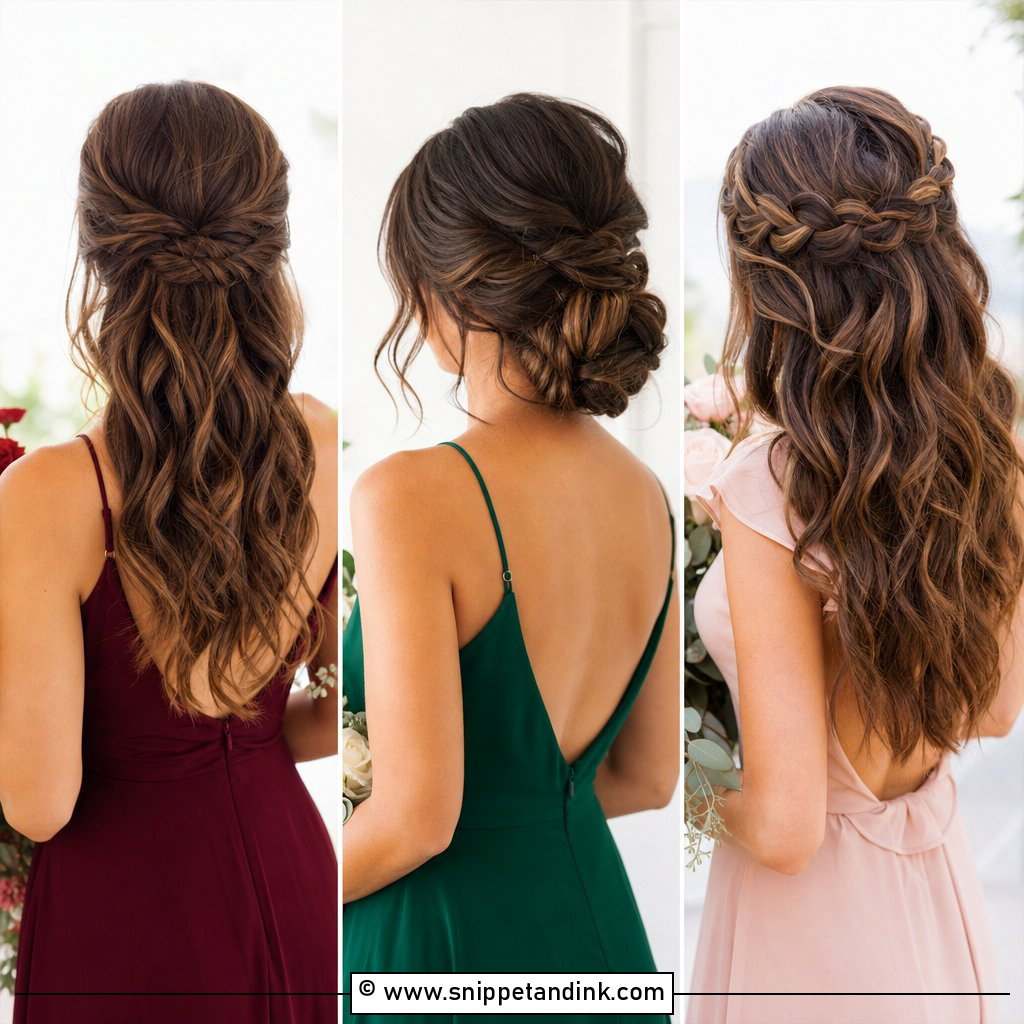20 Wavy Hair Bridesmaid Ideas for Soft Romantic Style