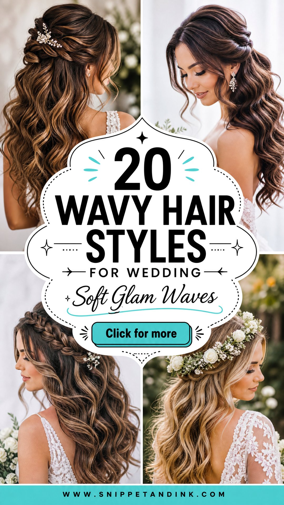 20 Wavy Hair Styles for Wedding Looks With Soft Glam - 20 Wavy Hair Styles for Wedding Looks With Soft Glam