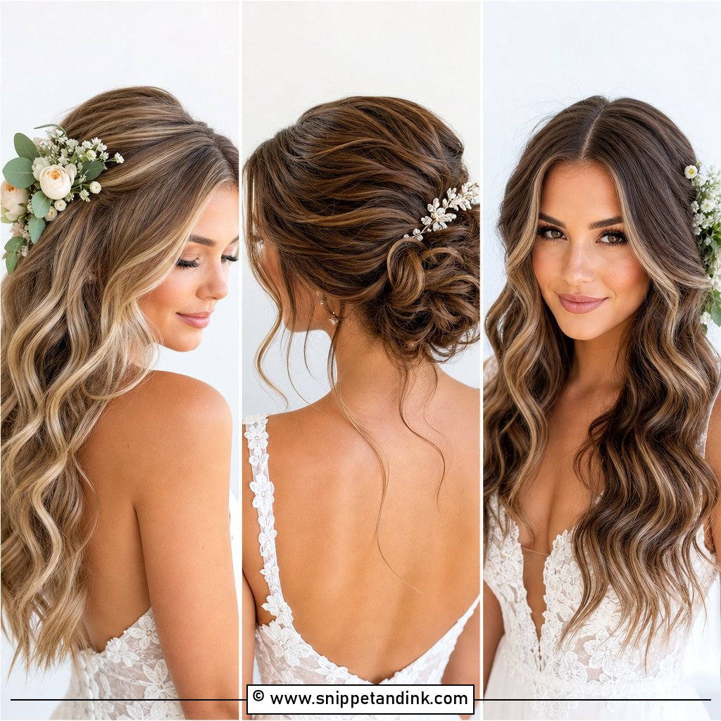 20 Wavy Hair Wedding Styles for Effortless Bridal Beauty