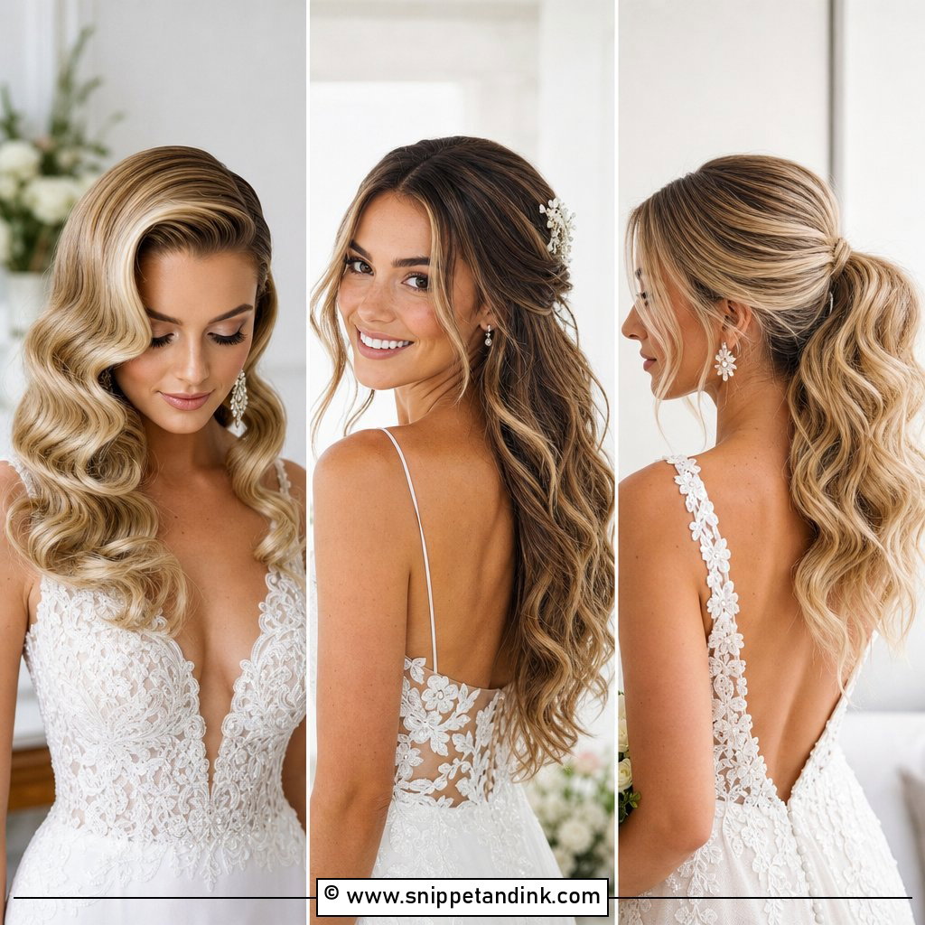 20 Wavy Wedding Hairstyles for Romantic Bridal Looks Today
