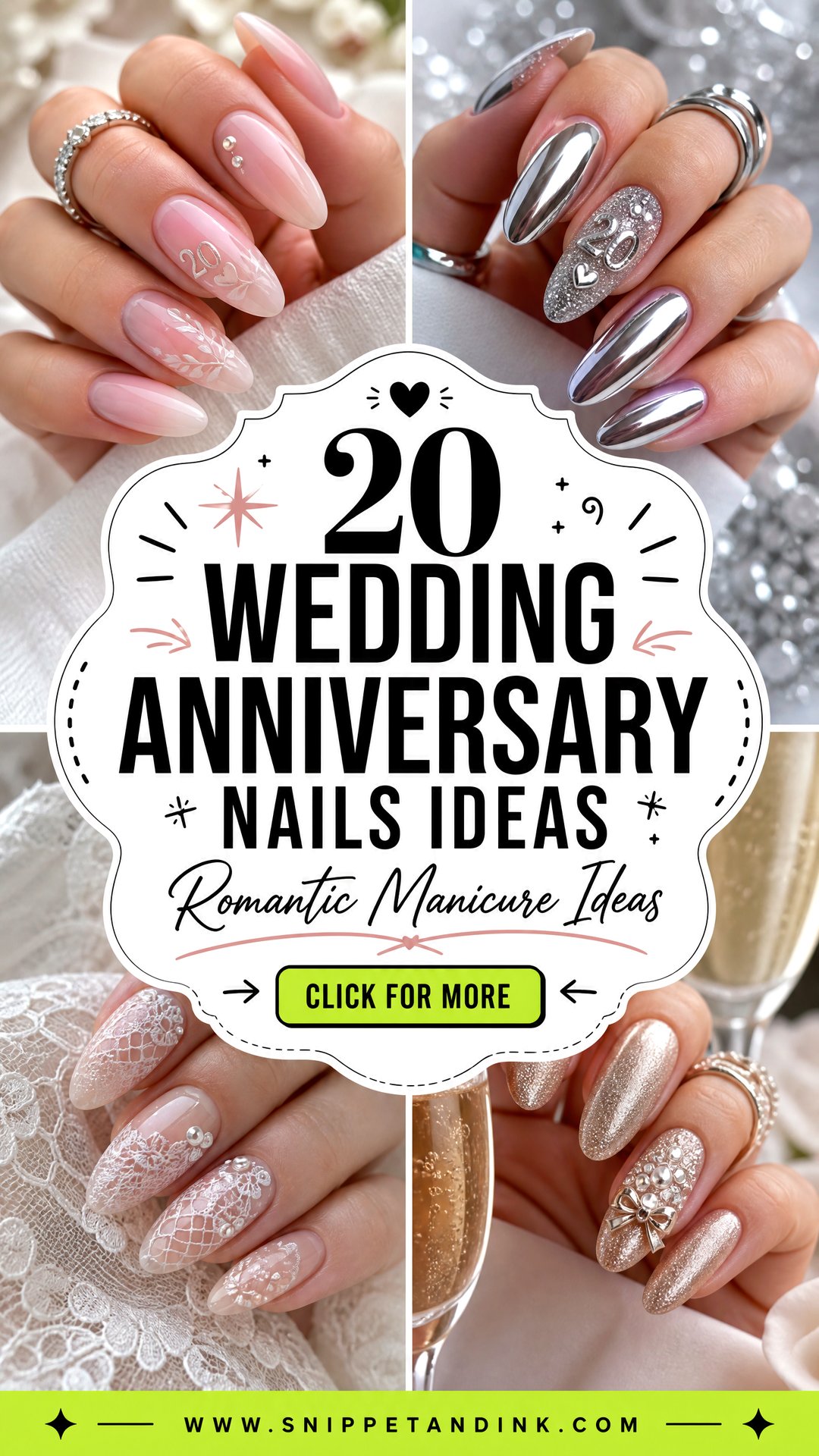 20 Wedding Anniversary Nails Ideas for Romantic Manicures - 20 Wedding Anniversary Nails Ideas for Romantic Manicures