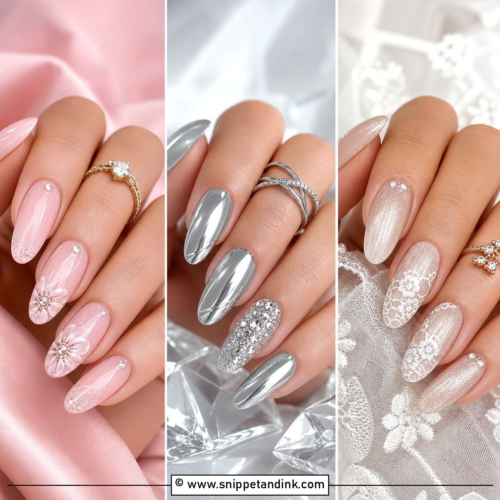 20 Wedding Anniversary Nails Ideas for Romantic Manicures