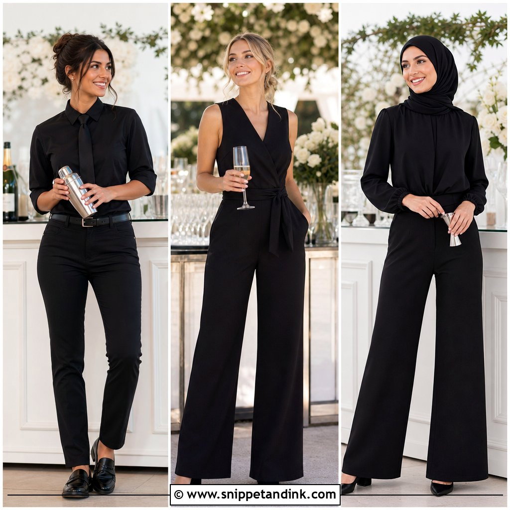 20 Wedding Bartender Outfit Ideas Polished Looks for Any Venue