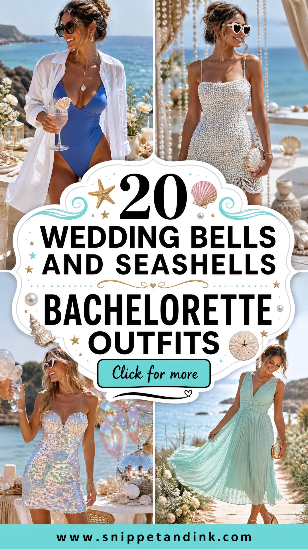 20 Wedding Bells and Seashells Bachelorette Outfits Beach Edit - 20 Wedding Bells and Seashells Bachelorette Outfits: Beach Edit