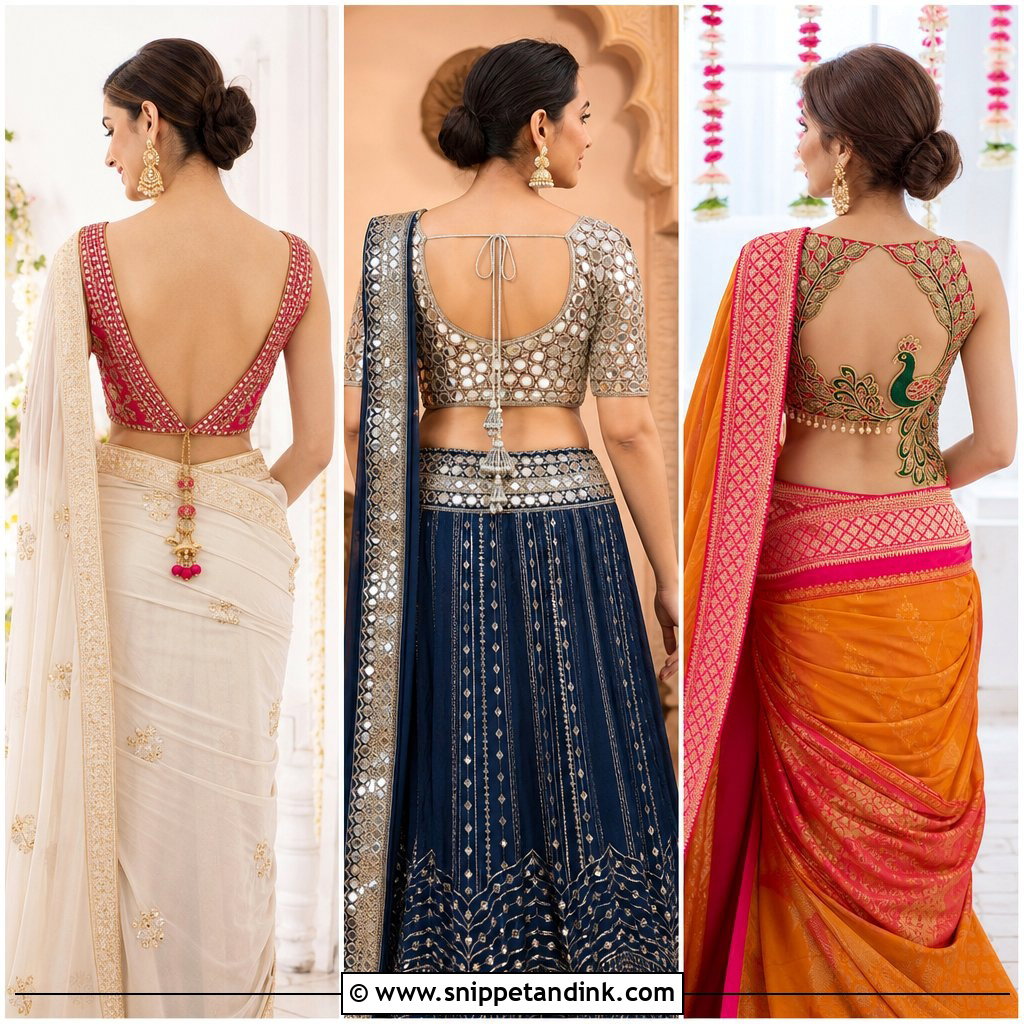 20 Wedding Blouse Back Designs: Stunning Details Brides Love
