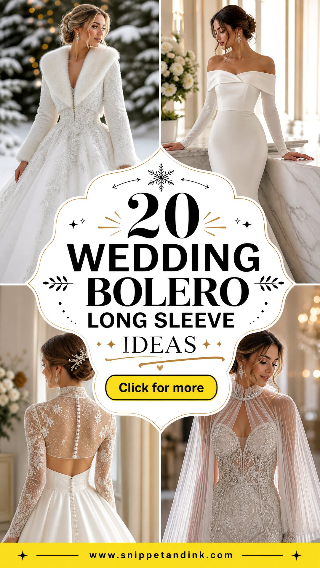 20 Wedding Bolero Long Sleeve Ideas Elegant Bridal Layers - 20 Wedding Bolero Long Sleeve Ideas: Elegant Bridal Layers