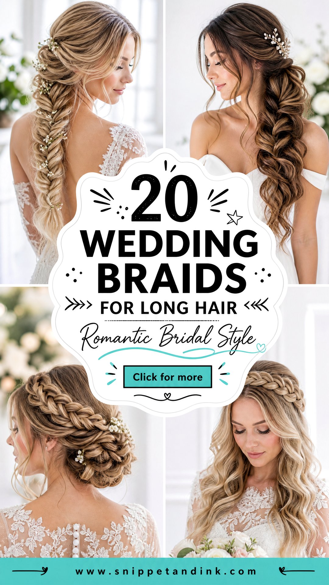 20 Wedding Braids for Long Hair for Romantic Bridal Style - 20 Wedding Braids for Long Hair for Romantic Bridal Style