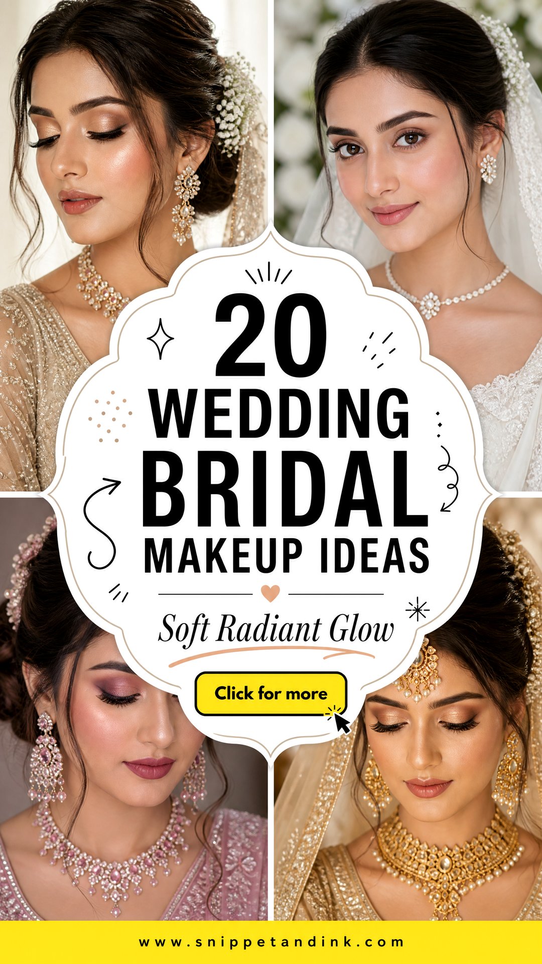 20 Wedding Bridal Makeup Ideas for a Soft Radiant Glow - 20 Wedding Bridal Makeup Ideas for a Soft Radiant Glow