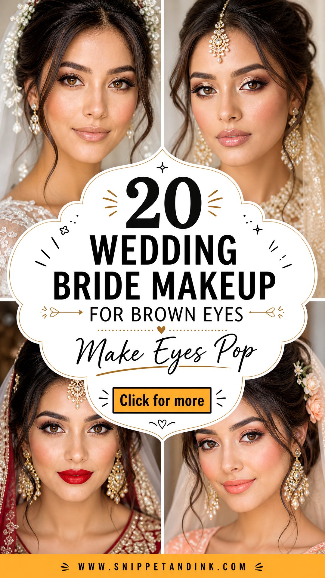 20 Wedding Bride Makeup for Brown Eyes to Make Them Pop - 20 Wedding Bride Makeup for Brown Eyes to Make Them Pop