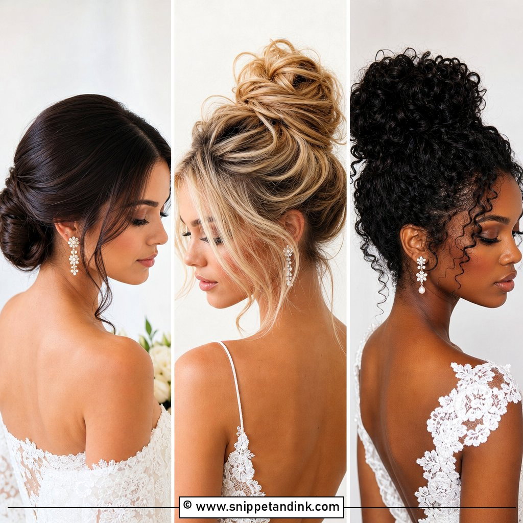 20 Wedding Bride Updo Hairstyles for a Polished Aisle Look