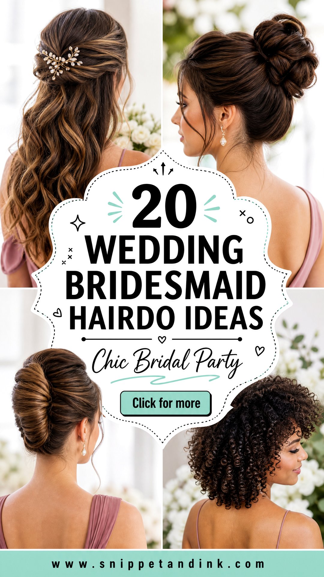 20 Wedding Bridesmaid Hairdo Ideas for Chic Bridal Parties - 20 Wedding Bridesmaid Hairdo Ideas for Chic Bridal Parties