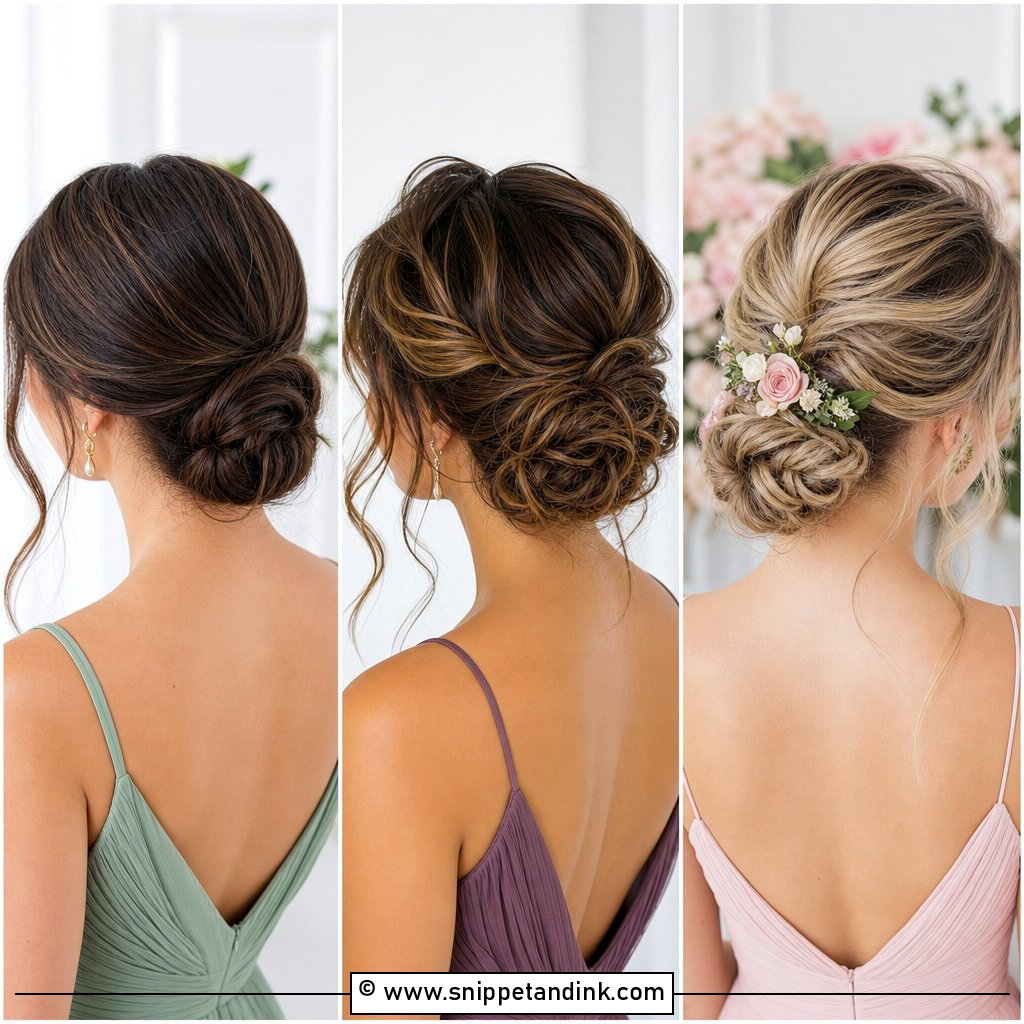 20 Wedding Bridesmaid Hairstyles Updo Ideas for Elegant Parties