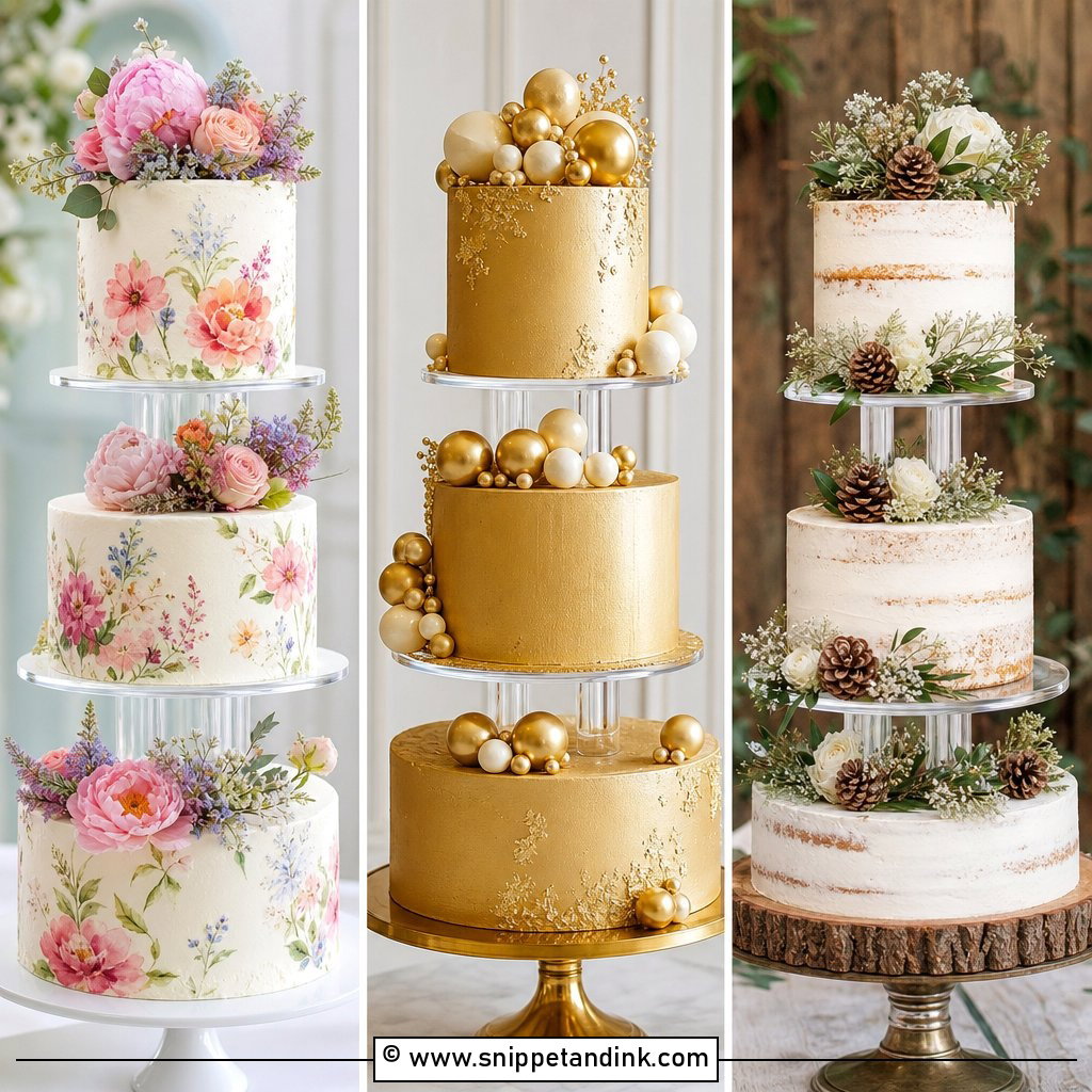 20 Wedding Cake Acrylic Separator Ideas for Luxe Modern Tiers