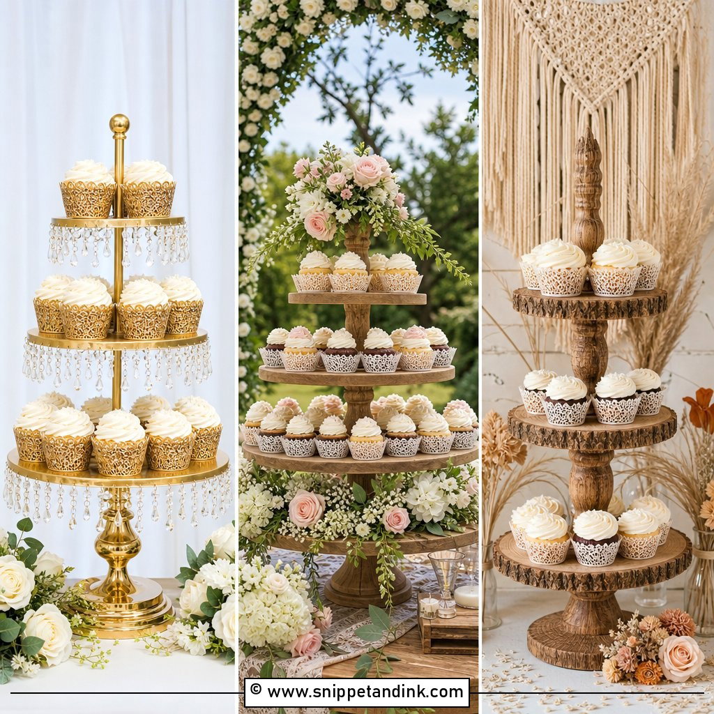 20 Wedding Cake Cupcakes Display Ideas for Sweet Style